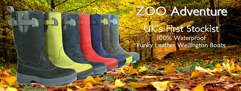 zoo waterproof leather wellingtons