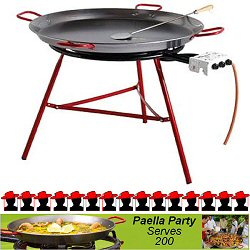 130cm Commercial Paella Cooking Set - Serves a party of 200