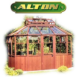 Alton Octagonal Cedar Greenhouse 8ft 6in x 11ft - FREE MARKS AND SPENCER VOUCHERS