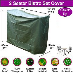Bosmere Garden Furniture Cover Up Range - 2 Seater Bistro Set Cover Ups