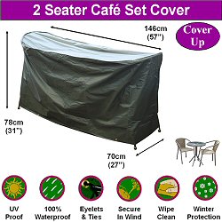 Bosmere Garden Furniture Cover Up Range - 2 Seater Cafe Set Cover Ups