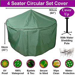 Bosmere Garden Furniture Cover Up Range - Circular Patio Set Cover Ups