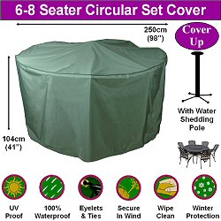 Bosmere Garden Furniture Cover Up Range - Circular Patio Set Cover Ups