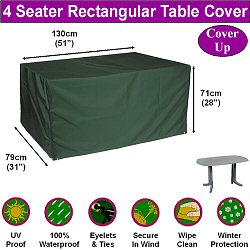 Bosmere Garden Furniture Cover Up Range - Rectangular Table Cover Ups