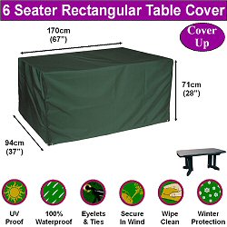 Bosmere Garden Furniture Cover Up Range - Rectangular Table Cover Ups