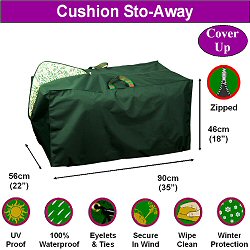 Bosmere Garden Furniture Cover Up Range - Cushion Sto-Away