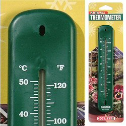 Bosmere Home and Garden Thermometers - Plastic Wall Thermometer