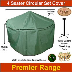 Bosmere Garden Furniture Covers Premier Range - Premier 4 Seater Circular Patio Set Cover