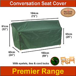 Bosmere Garden Furniture Covers Premier Range - Premier Conversation Seat Cover