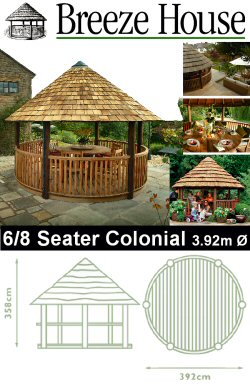 Breeze House - 6 - 8 Seater Colonial 3.92m Diameter