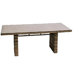 Bridgman Four Seasons Earl Grey - Sheraton Dining Table including Glass Top