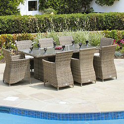 Bridgman Four Seasons Earl Grey - Sheraton 8 Seater Dining Suite