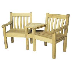 Bridgman Iroko - Tudor Shaped Partners Seat