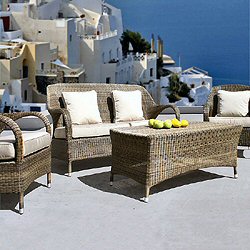 Bridgman 4 Seasons Mocha - Sussex Sofa with Sussex Lounge Armchairs and Sussex Coffee Table