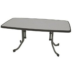 Bridgman Sieger Aluminium - Montesa 6 Seater Rectangular Folding Table - Champagne Top