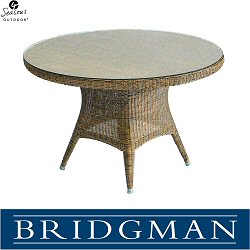 Bridgman Four Seasons Pulut - Victoria 120cm Round Table including Glass Top