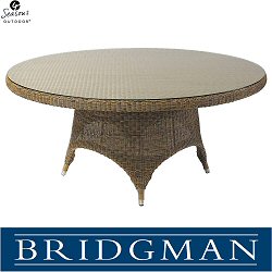 Bridgman Four Seasons Pulut - Victoria 170cm Round Table including Glass Top