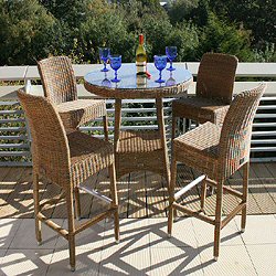 Bridgman Four Seasons Pulut - Victoria Woven 4 Seater Bar Set