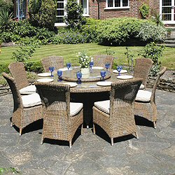 Bridgman Four Seasons Pulut - 8 Seater Round Richmond Dining Chair Set