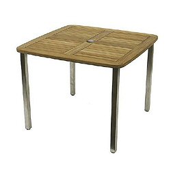 Bridgman Nexxt Stainless Steel - Nexxt 4 Seater Rectangular Teak Table