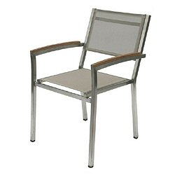 Bridgman Nexxt Stainless Steel - Nexxt Stainless Steel Stacking Armchair