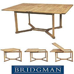 Bridgman Teak - Tecknique Double Leaf Table . Seats up to 8 people