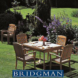 Bridgman Teak Furniture Sets - Tecknique 4 Seater 180cm Double Leaf Stackable Armchair Set