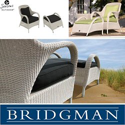 Bridgman Four Seasons Soft White - Sussex Lounge Armchair with Sussex Footrest