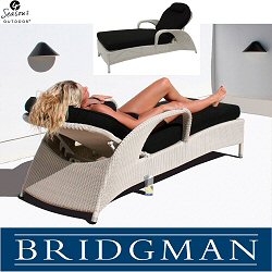 Bridgman Four Seasons Soft White - Sussex 201cm Sunbed