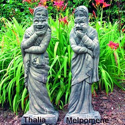 Mythical Statues - Thalia and Melpomene