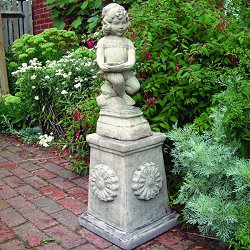 Statues - Lucy On Rose Plinth
