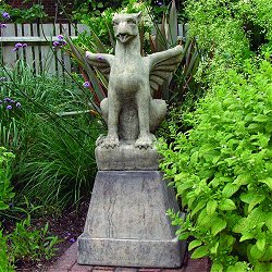 Mythical Statues - Griffin On Roman Column
