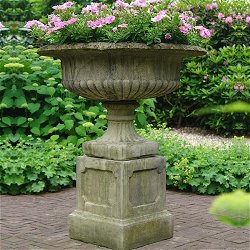 Troughs, Tazzas, Urns and Vases - Grand Victorian Tazza On Regency Plinth