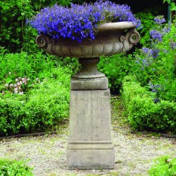 Troughs, Tazzas, Urns and Vases - Edwardian Tazza On Vienna Plinth