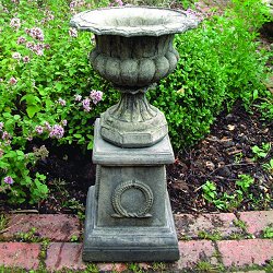 Troughs, Tazzas, Urns and Vases - Vienna Vase 31 On Vienna Plinth 2