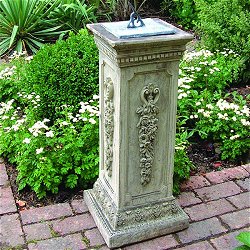 Sundials - Floral Verdigris Sundial