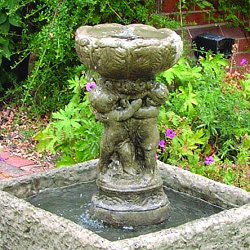Fountains and Water Features - Three Cherub Fountain