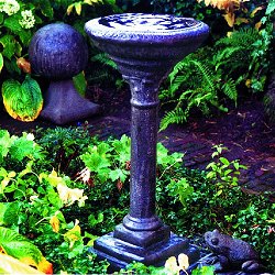 Fountains and Water Features - Slim Birdbath