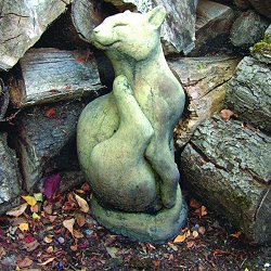 Animal Sculptures - Scratching Cat