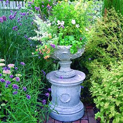 Troughs, Tazzas, Urns and Vases - Flemish Vase On Round Laurel Plinth