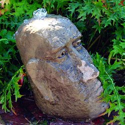 Fountains and Water Features - Small Moai Head Fountain