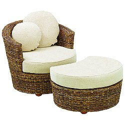 Cane Furniture - Vivaldi Chair and Ottoman