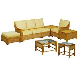 Cane Furniture - Strauss Sofa Corner Set (left hand)