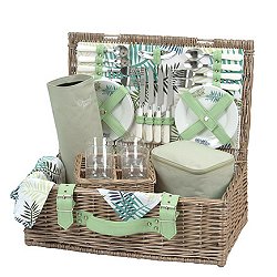 Carnival Picnic Collection - Cool Fern Picnic Basket (4 settings)
