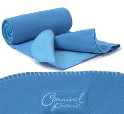 Picnic Accessories - Brighton Blue Fleece Picnic Rug