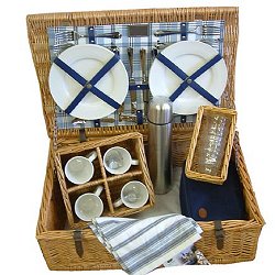 Traditional Baskets - Chambray Tea Basket (4 settings)