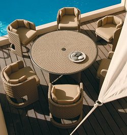 Barlow Tyrie Woven Collection - Cove Circular Table 150cm Set