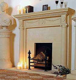 Stone Fireplaces - Adam Chimney Piece