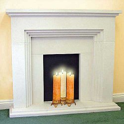 Stone Fireplaces - Deco Chimney Piece with Mantel