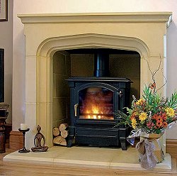Stone Fireplaces - Tall Manor Chimney Piece Plain